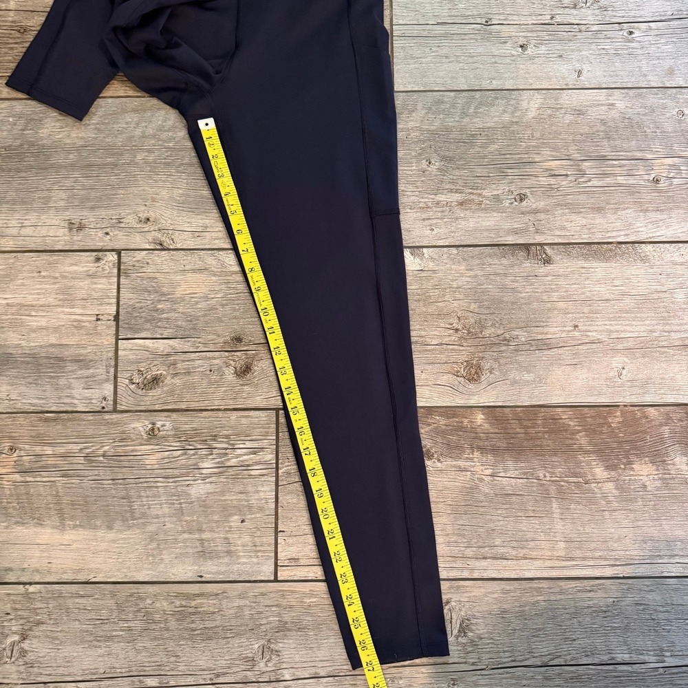 Tommy John Womens Navy Blue High Rise Pocket Leggings Size Medium Activewear - Picture 7 of 7